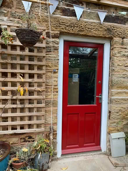 Photo of free External door with window (Stacey Bank S6) #1