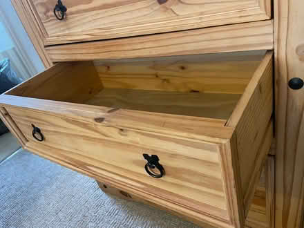 Photo of free Large chunky pine chest of drawers (Tilehurst Reading) #3