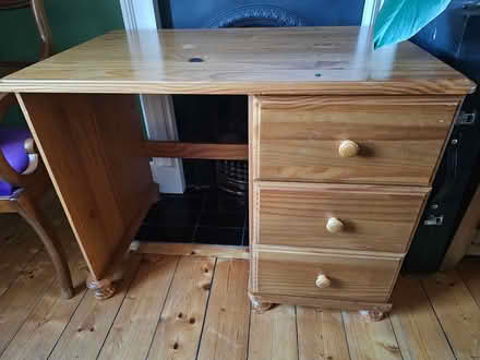 Photo of free Pine desk (Auchtermuchty) #2