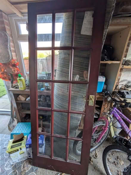 Photo of free Wood and glass paneled door (Longton PR4) #1
