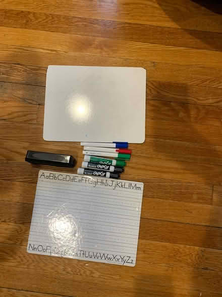 Photo of free 2 Small dry erase boards, markers (Bellrock area Malden) #1