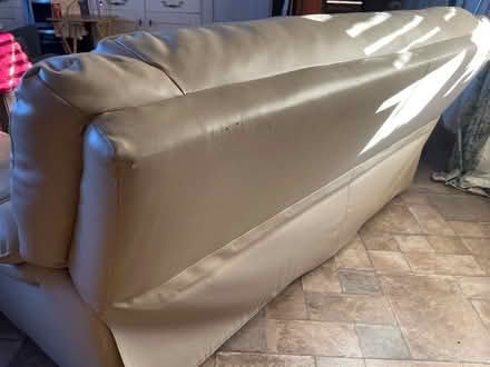 Photo of free Leather Sofa Cream (Cardewlees CA5) #3
