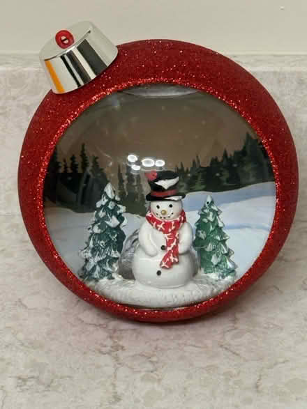 Photo of free Christmas snowman globe (Westmont near Cass and ogden) #1