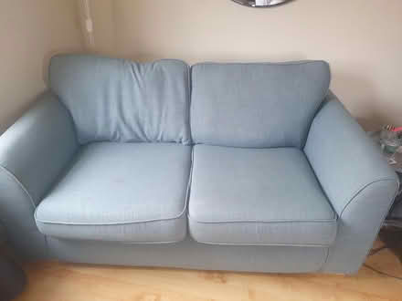 Photo of free Blue 2 seater sofa (Stockport SK7) #2