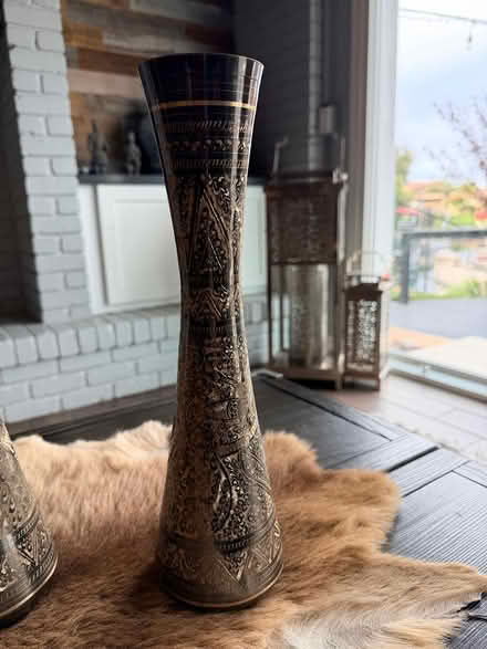 Photo of free Etched Metal Vases-Malaysian/Indian (Tempe, The Lakes) #2
