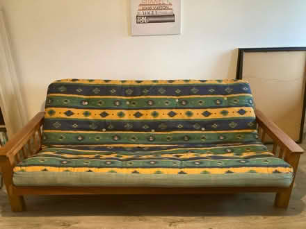 Photo of free Wooden futon sofa bed (Edinburgh, EH17) #2