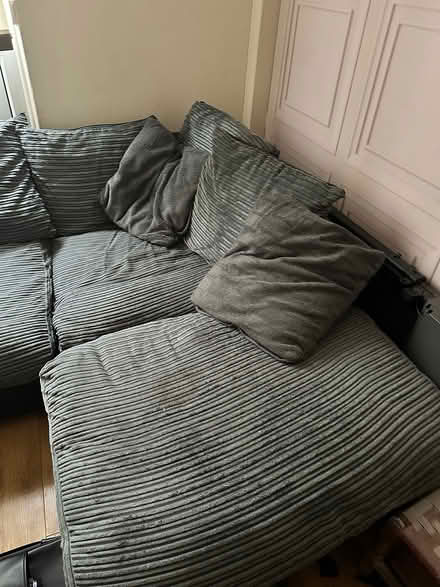 Photo of free Grey corner sofa (Basildon) #3