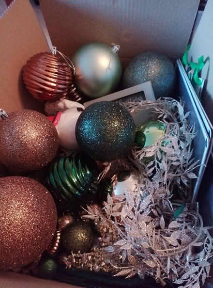 Photo of free Box of Christmas decorations (Barnham) #1
