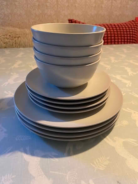 Photo of free IKEA plates and bowls (beige) (Haldens AL7) #1