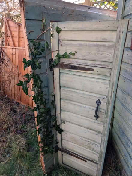 Photo of free Shed panels - 1 side, back and 1 door frame with 2 doors (Waterside HP5) #1