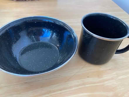 Photo of free Metal bowl and mug (Westbury Fields BS9) #1