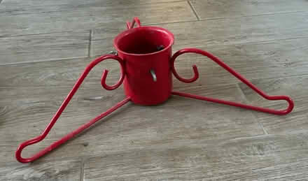 Photo of free Red Christmas tree holder (Oakwood road ME16 8) #1