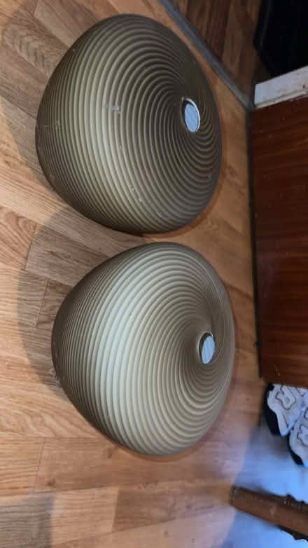 Photo of free 2 glass lampshades (St Leonard’s TN37) #1