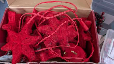 Photo of free Chain of red star lights (Stinchcombe GL11) #2