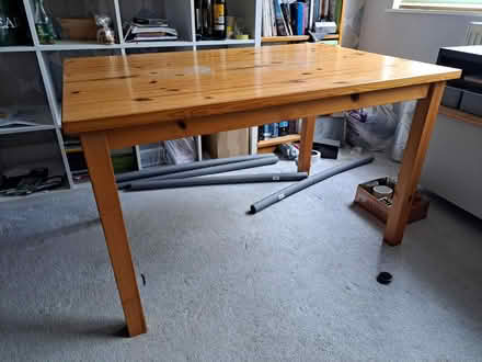 Photo of free Solid wood six seater Dining Table (Heswall) #1