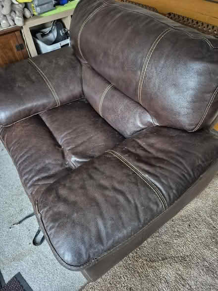 Photo of free Leather arm chair (Carterton OX18) #3