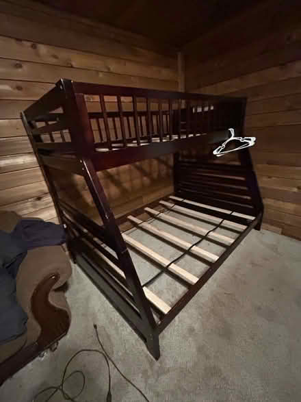 Photo of free Full/twin bunk bed frame (Snellville) #1
