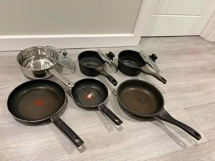Photo of free Saucepans and frying pans (Trench Road TN10) #1