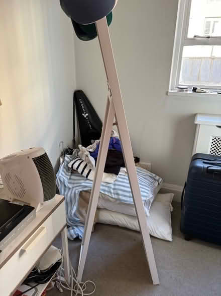 Photo of free Bedroom table + lamp + large mirror (Marylebone W1U) #3