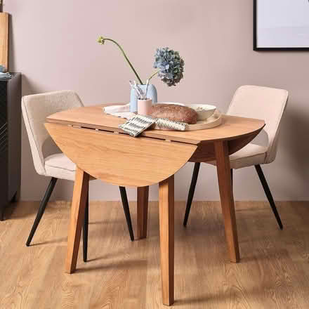 Photo of Drop Leaf Table (Round Hill BN2) #1