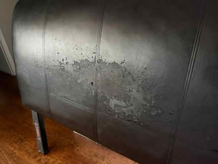 Photo of free Queen Bed frame - Faux leather (Unser / McMahon) #3