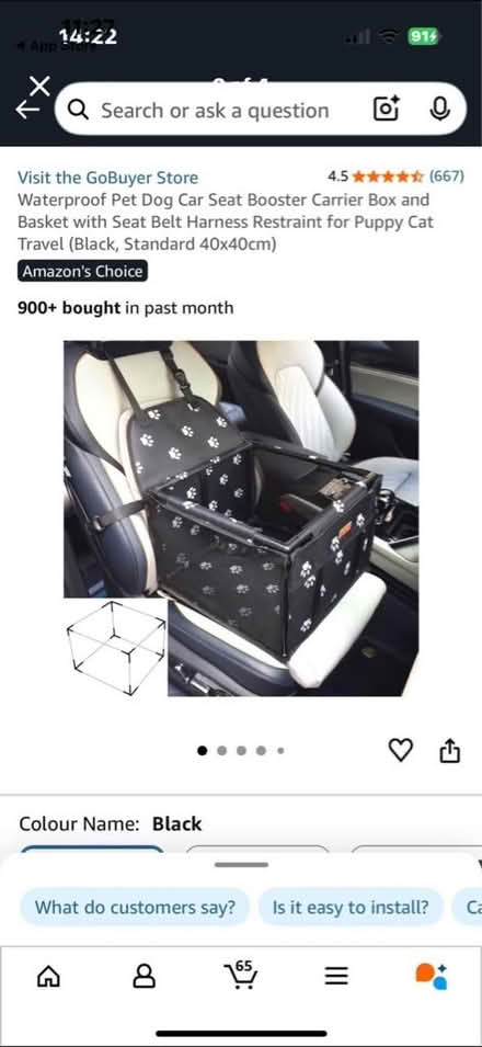 Photo of free Puppy Car Travel Basket (Gleadless S14) #1