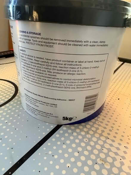 Photo of free Ready mixed wall covering adhesive (SG18) #1