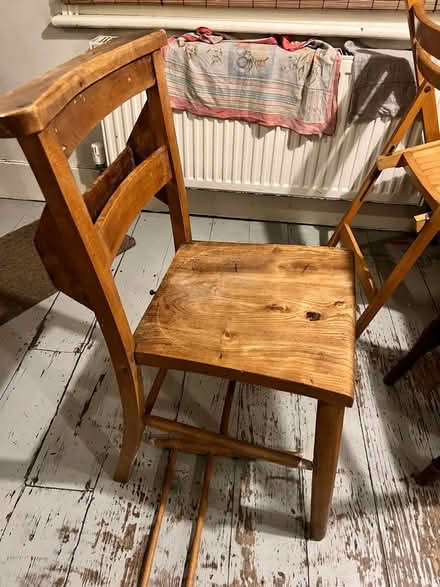 Photo of free Church chair with book rack - needs repair (Sydenham SE23) #2