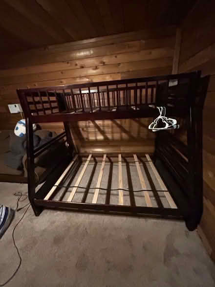 Photo of free Full/twin bunk bed frame (Snellville) #2