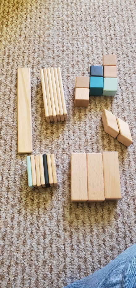 Photo of free Wooden magnetic building blocks/tiles (Southsea PO4) #1