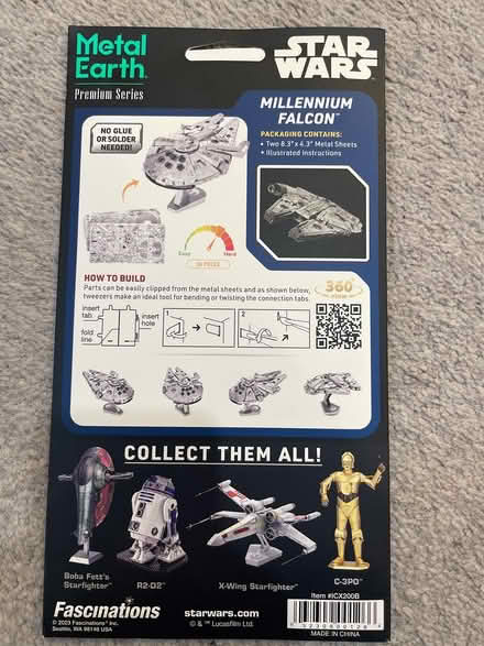 Photo of free Star Wars metal earth kit (Girton CB3) #2