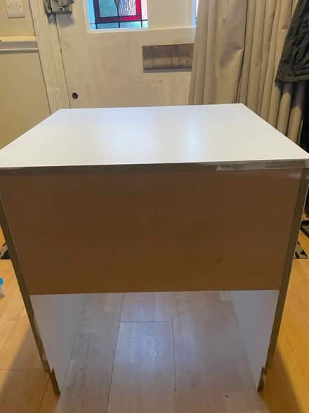 Photo of free Single white wooden desk (Se12 8nz) #2