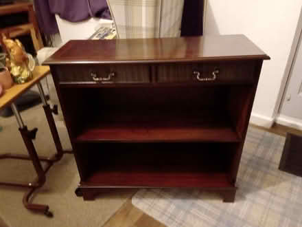 Photo of free Dark brown console cupboard (Orton Goldhay) #2