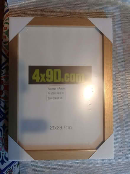 Photo of free A4 photo frames, gold lacquer finish. (Twerton) #1