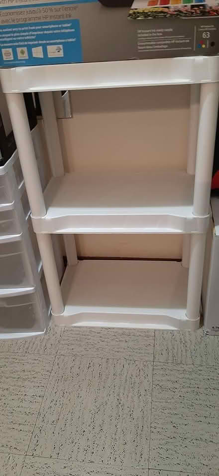 Photo of free White plastic shelving (Queen Alexandra) #2