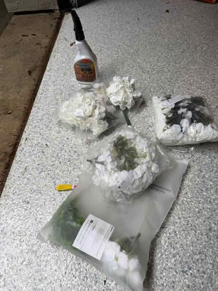 Photo of free Outdoor silk flowers (Larkspur ca) #1