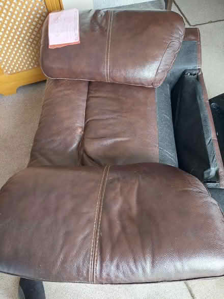 Photo of free Leather arm chair (Carterton OX18) #2