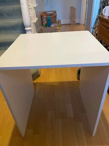 Photo of free Single white wooden desk (Se12 8nz) #1