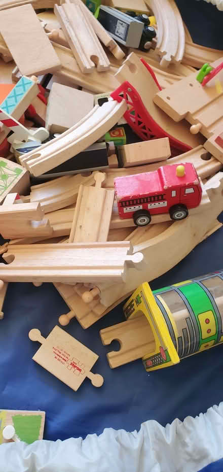 Photo of free Wooden train tracks and vehicles (Southsea PO4) #3