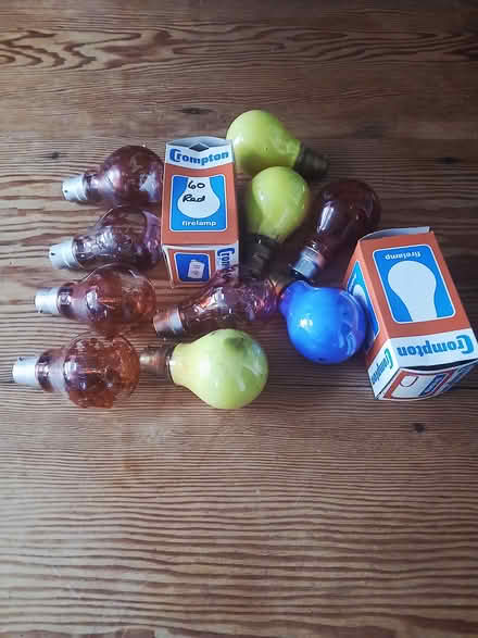 Photo of free 60w coloured bayonet bulbs (BS6) #1