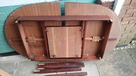 Photo of free Wooden oval expandable table (Glenfield LE3) #1