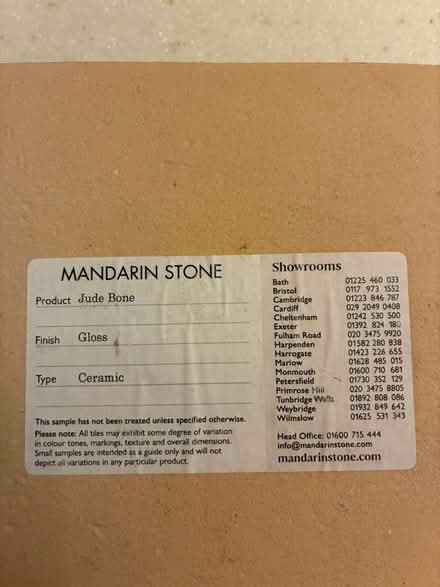 Photo of free Mandarin stone tiles (Penylan CF23) #2