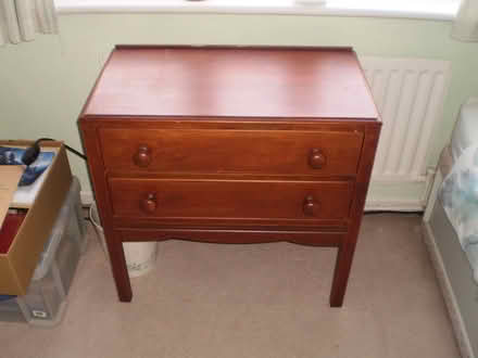 Photo of free Two Drawer Wooden Chest (Waltham Chase SO32) #1