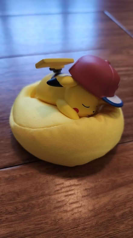 Photo of free Little Pikachu sleeping on beanbag (King Farm) #1