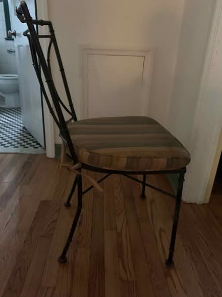 Photo of free Wrought Iron Glass Table w/5 chairs (Near UD campus) #2