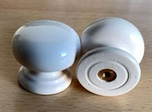 Photo of free Porcelain cabinet door knobs (Donnington RG14) #1