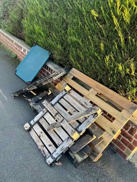 Photo of free Wood, dog crate and bed (Gleedless (S12)) #1