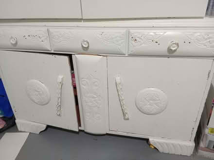 Photo of free Wooden side board painted white (Freezywater EN3) #4