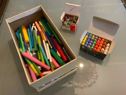 Photo of free Box of pens and crayons (Cotham BS6) #1