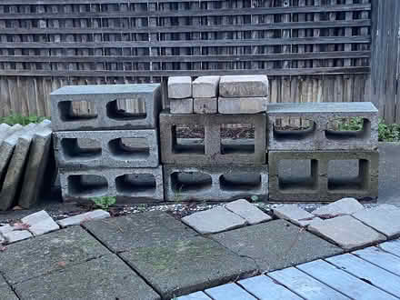 Photo of free Used cinder blocks/pavers (Dixon) #1